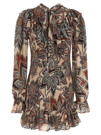 FARM Rio Tapestry Dress Gold