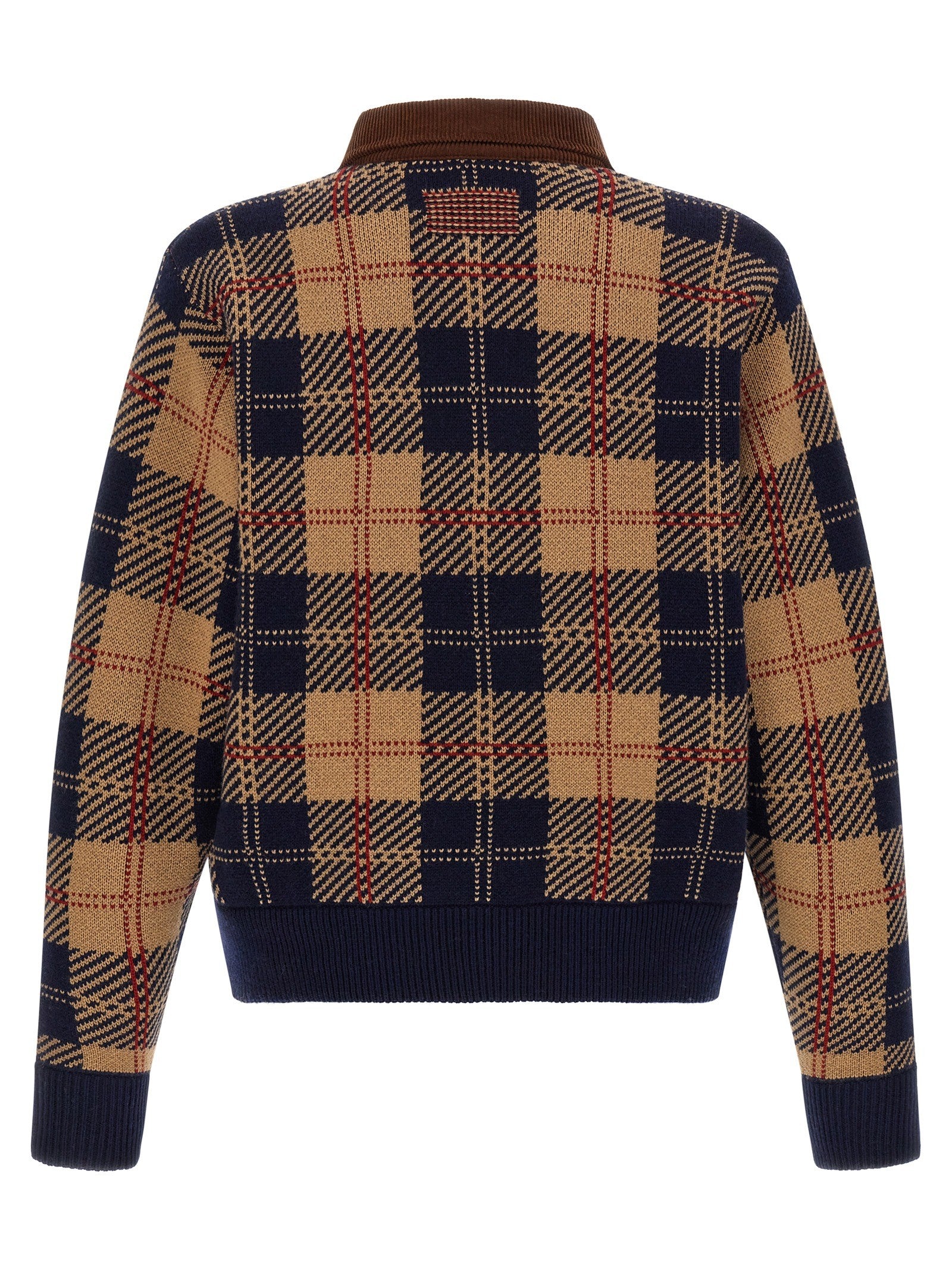 Guest In Residence Tartan Bomber Jacket Gold