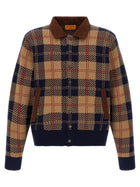 Guest In Residence Tartan Bomber Jacket Gold