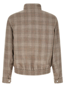 Brunello Cucinelli Tartan Jacket Brown