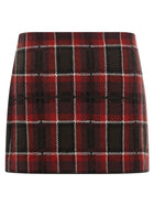 Guest In Residence Tartan Skirt Red, view 2