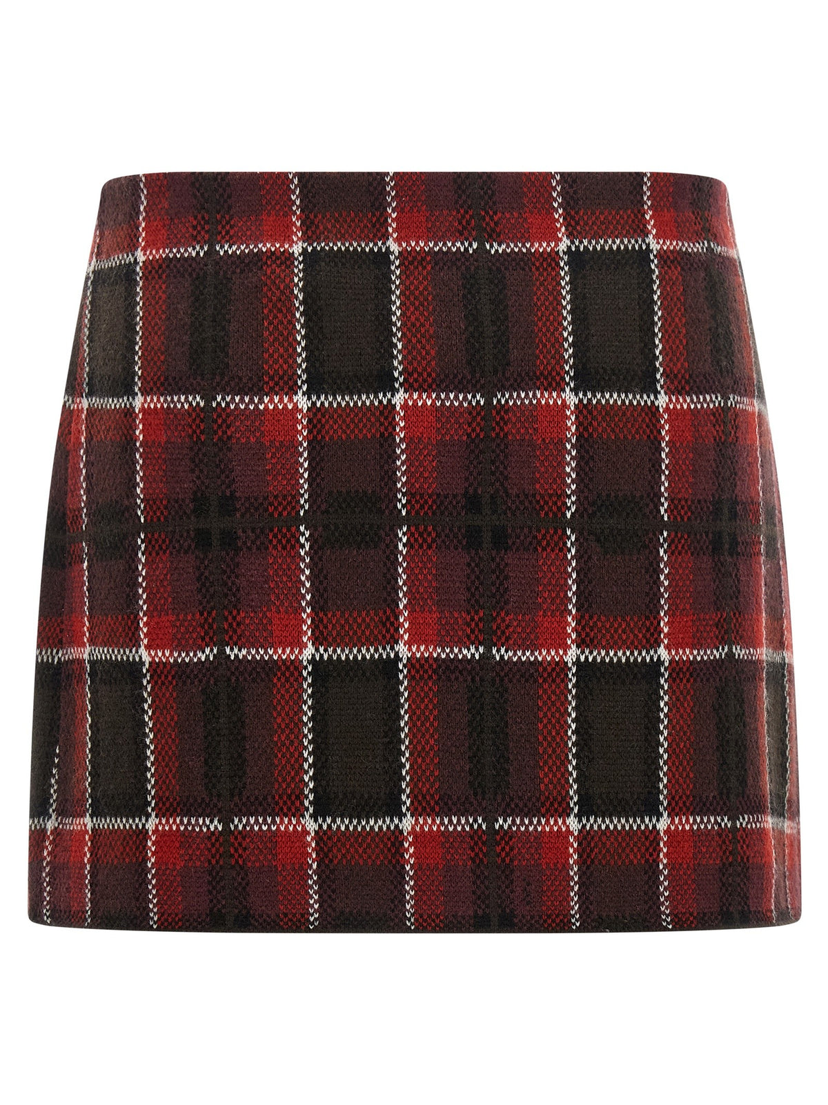 Guest In Residence Tartan Skirt Red