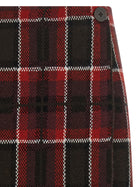 Guest In Residence Tartan Skirt Red, view 3