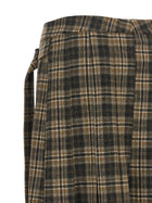 Brunello Cucinelli Tartan Skirt Brown