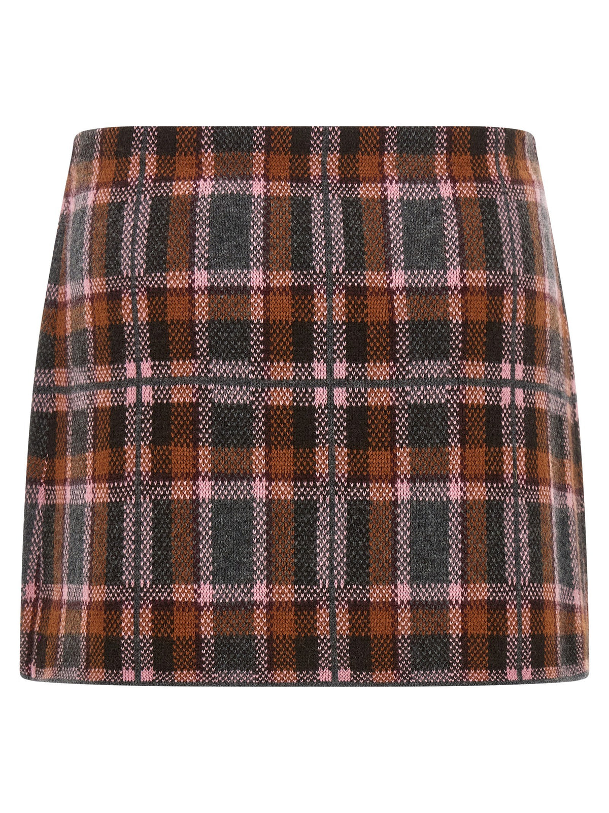 Guest In Residence Tartan Skirt Brown, view 2