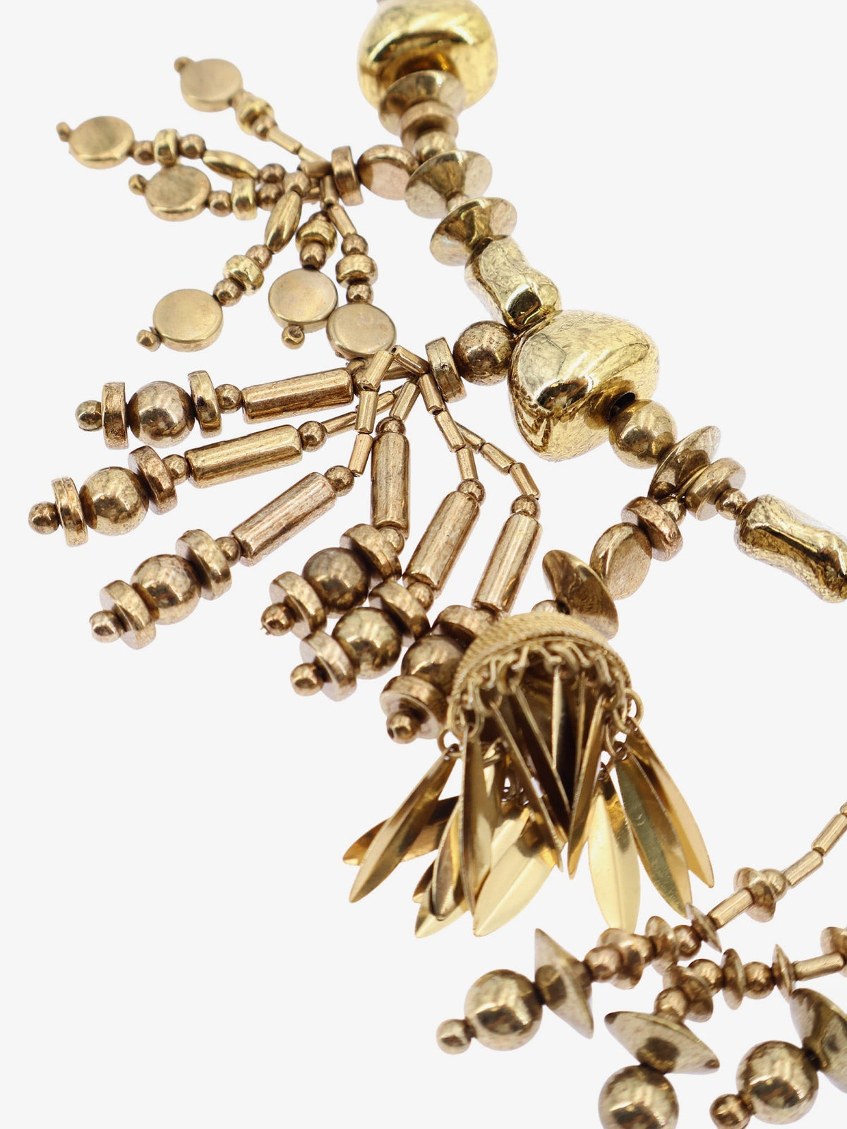 Dries Van Noten Women's Tassel Pendant Brass and Resin Necklace OLDBRASS