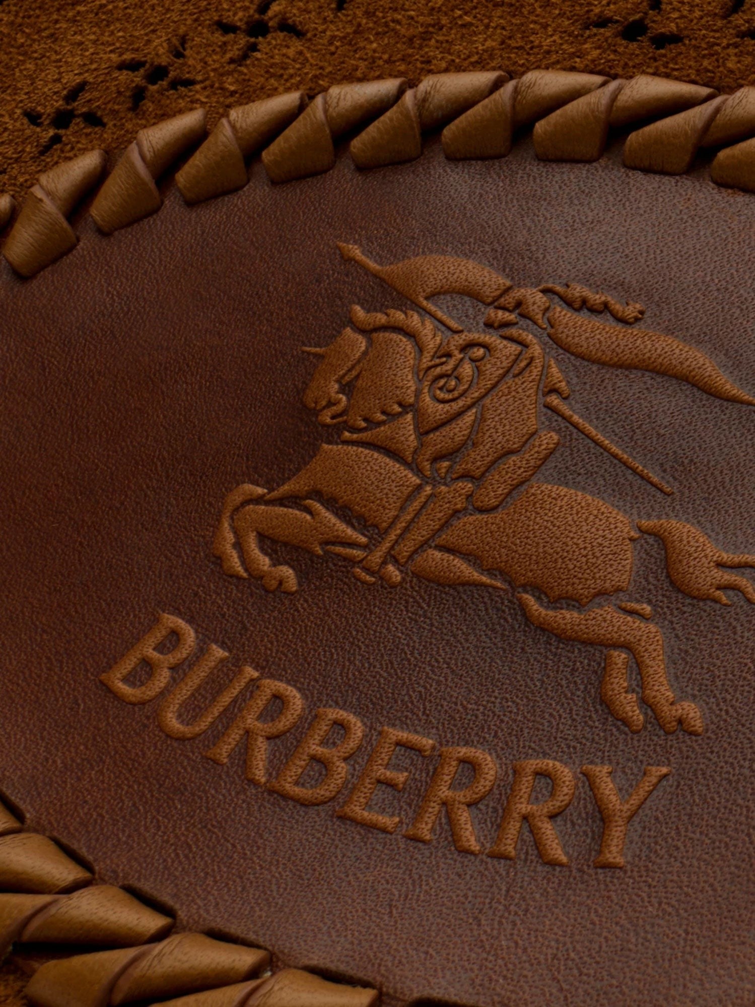 Burberry Women's Tavistock Suede Crossbody Bag Brown