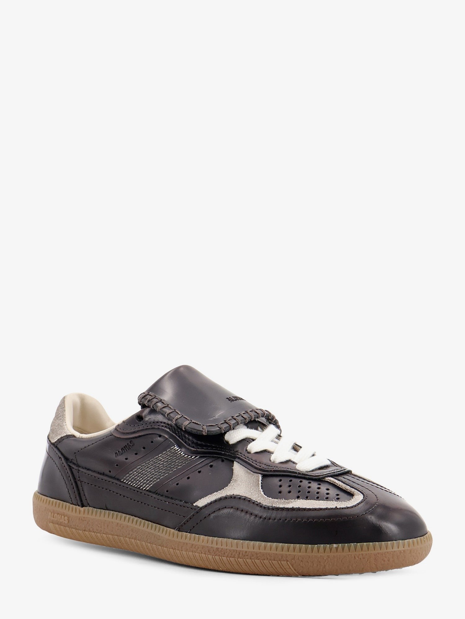 Alohas Women's Club Leather Sneakers Brown
