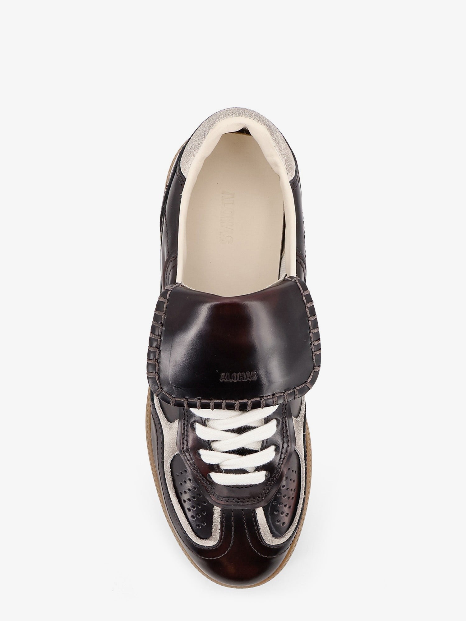 Alohas Women's Club Leather Sneakers Brown
