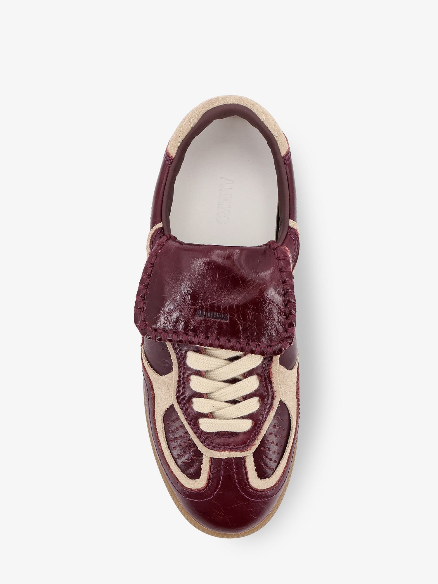 Alohas Women's Club Leather Sneakers Red