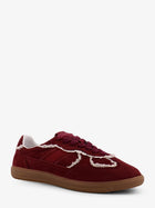 Alohas Women's Crochet Suede Sneakers Red, view 2