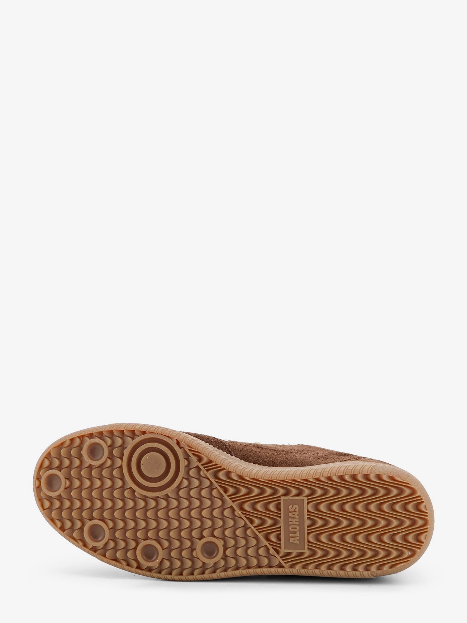 Alohas Women's Crochet Suede Sneakers Brown
