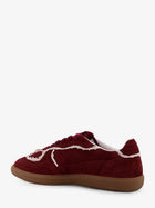 Alohas Women's Crochet Suede Sneakers Red, view 3