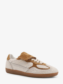 Alohas Women's Pony Skin Low Top Sneakers Beige