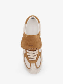 Alohas Women's Pony Skin Low Top Sneakers Beige