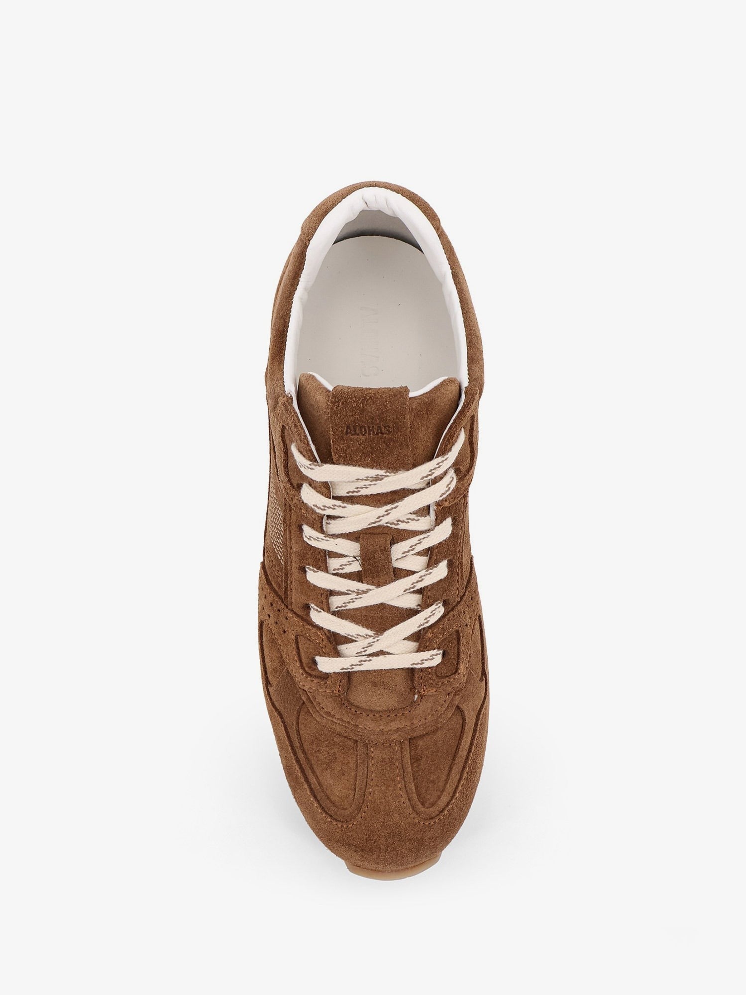 Alohas Women's Low Top Suede Sneakers Brown
