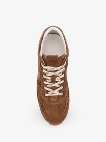 Alohas Women's Low Top Suede Sneakers Brown