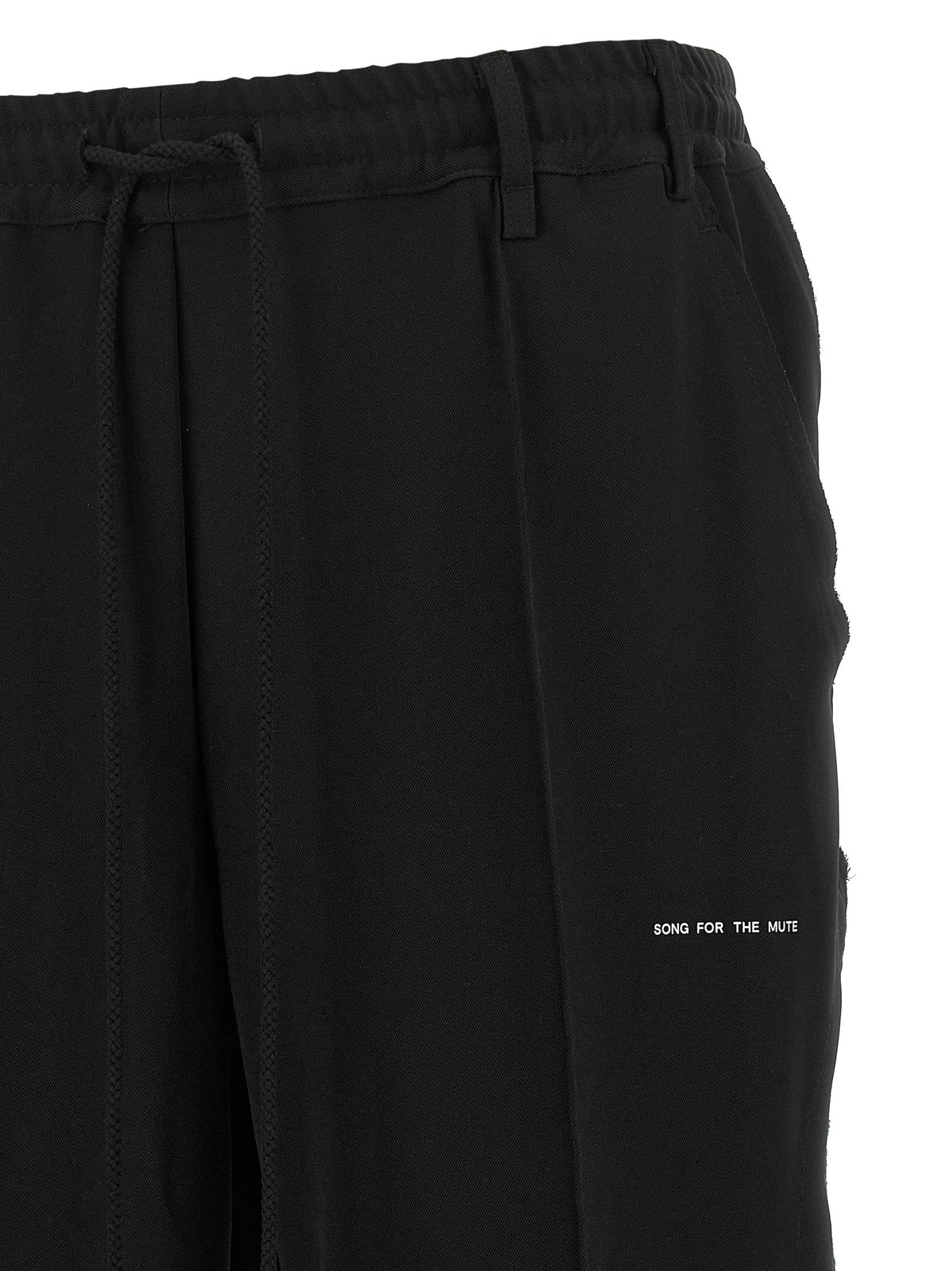 Song For The Mute Tear Drop Joggers Black, view 3