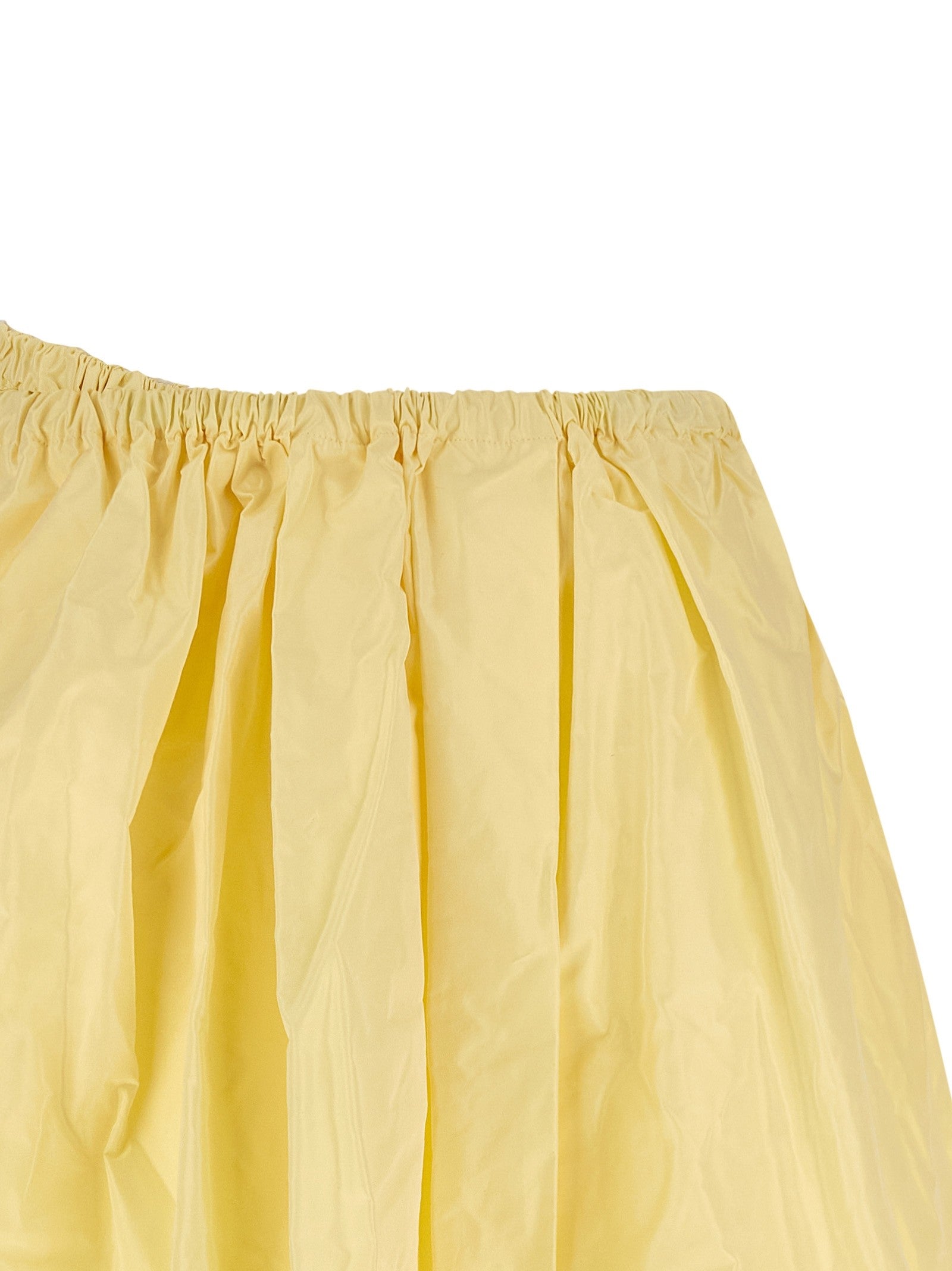 PRADA Tec Taffeta Skirt Yellow