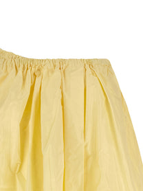 PRADA Tec Taffeta Skirt Yellow