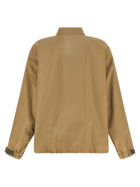 Miu Miu Tech Canvas Windbreaker Beige, view 2
