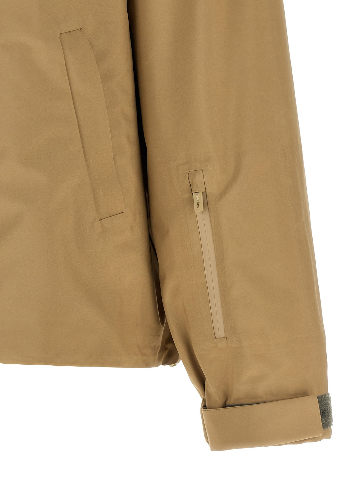 Miu Miu Tech Canvas Windbreaker Beige, view 4