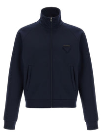 PRADA Tech Fabric Sweatshirt Blue