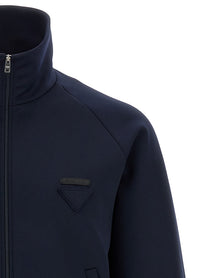 PRADA Tech Fabric Sweatshirt Blue