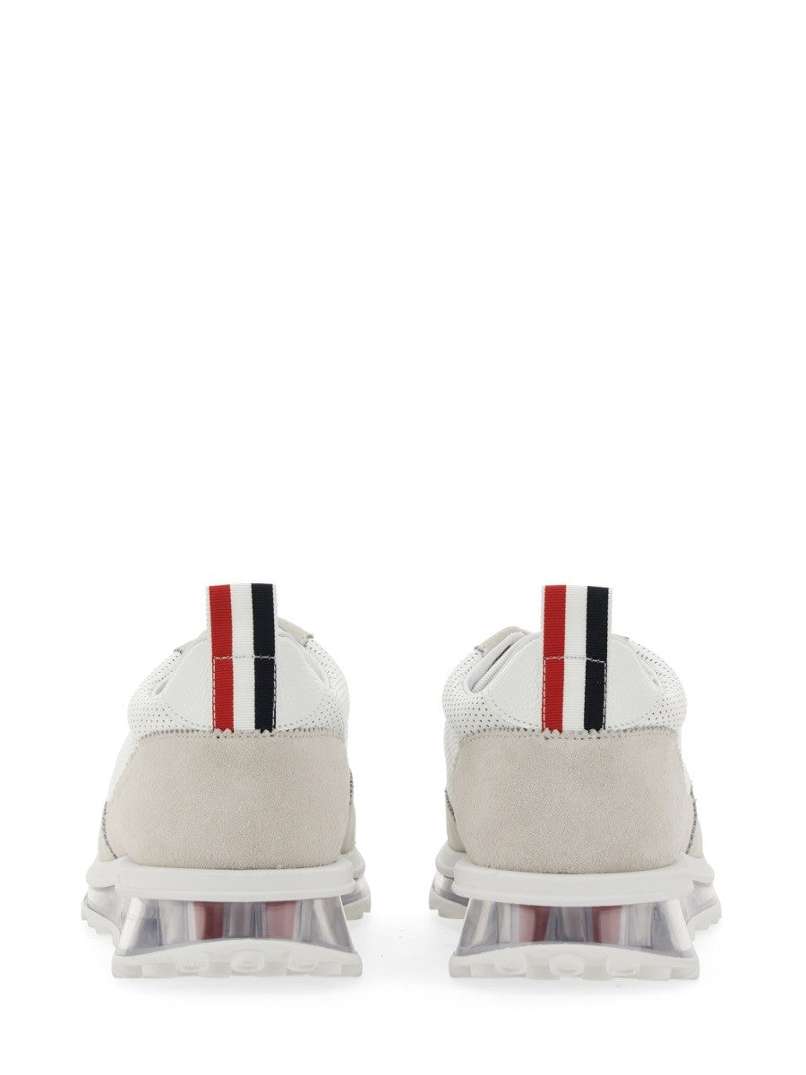 Thom Browne Women's Tech Runner Sneaker White, view 3