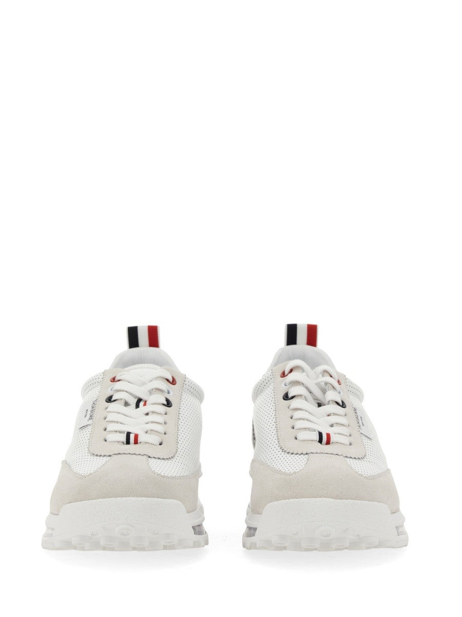 Thom Browne Women's Tech Runner Sneaker White, view 4