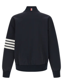Thom Browne Tech Viscose Bomber Jacket Blue