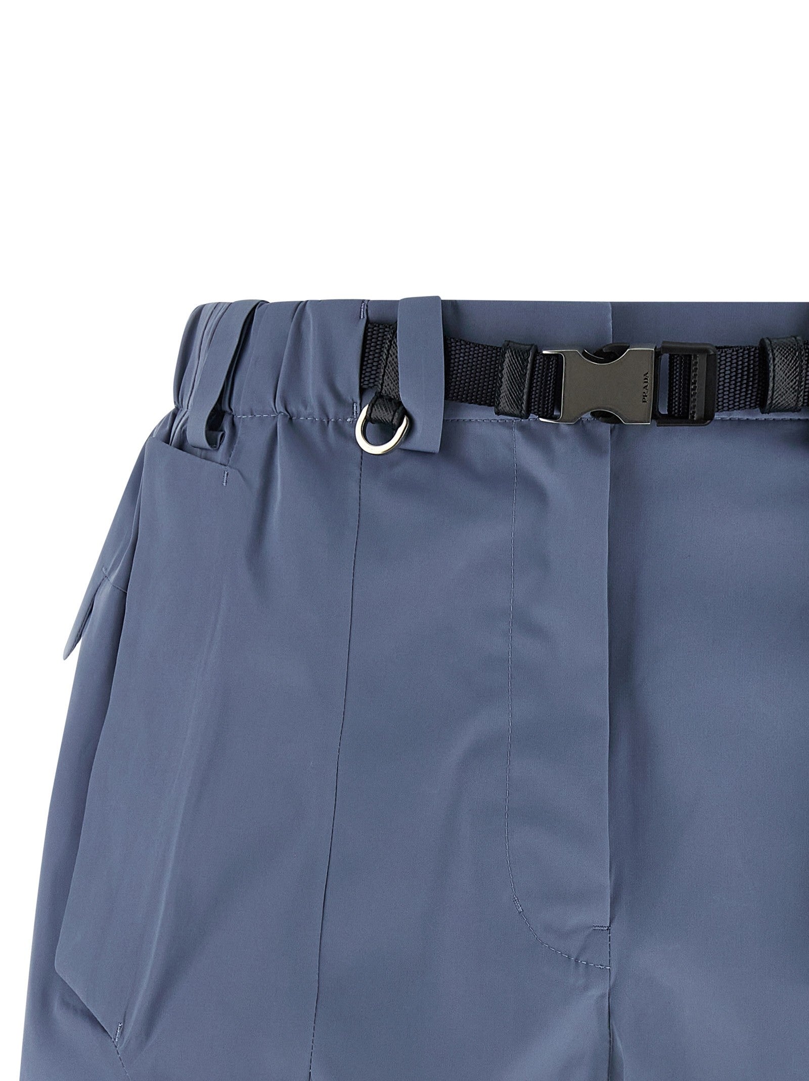 Prada Technical Canvas Shorts Blue