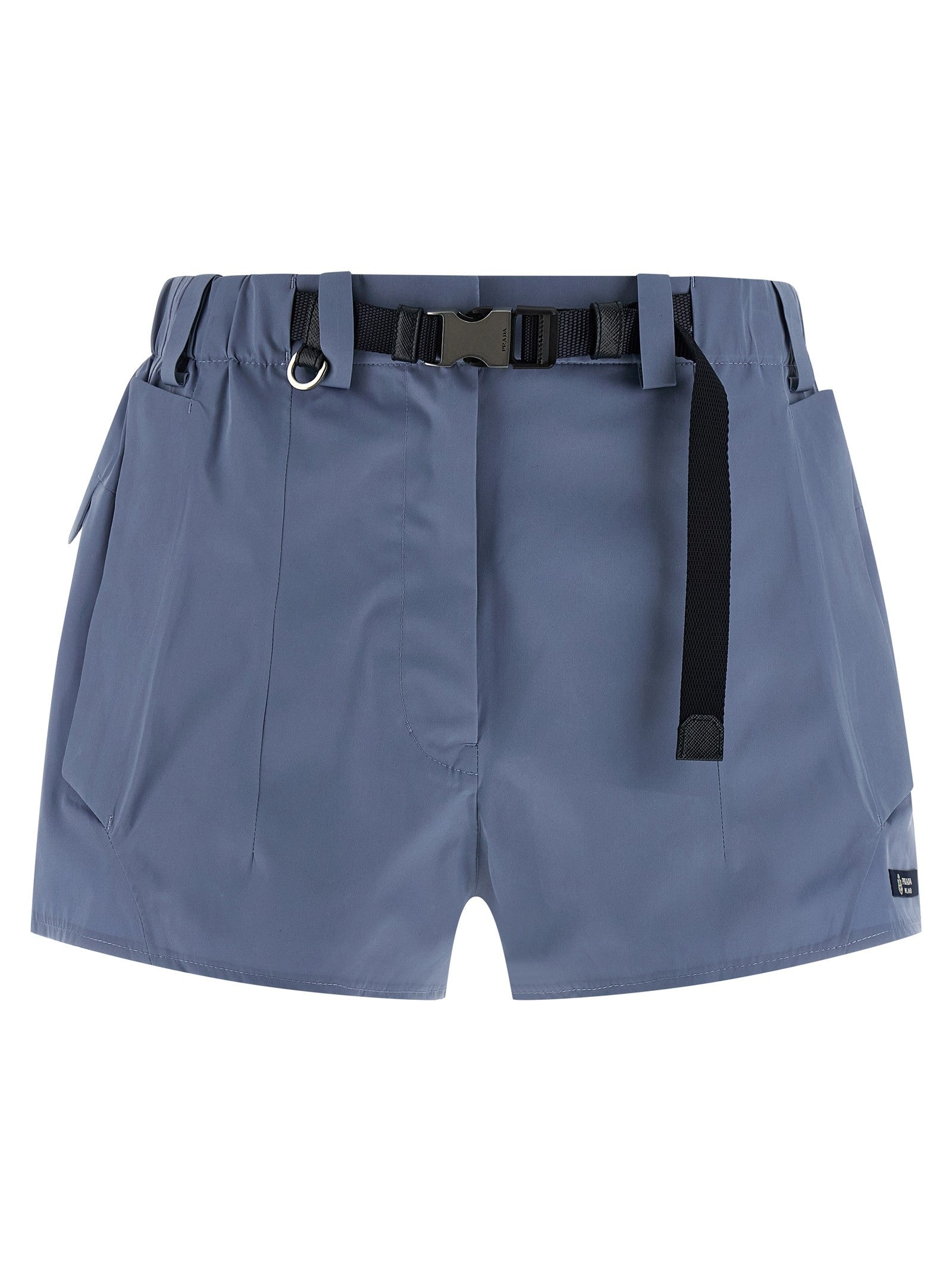 Prada Technical Canvas Shorts Blue