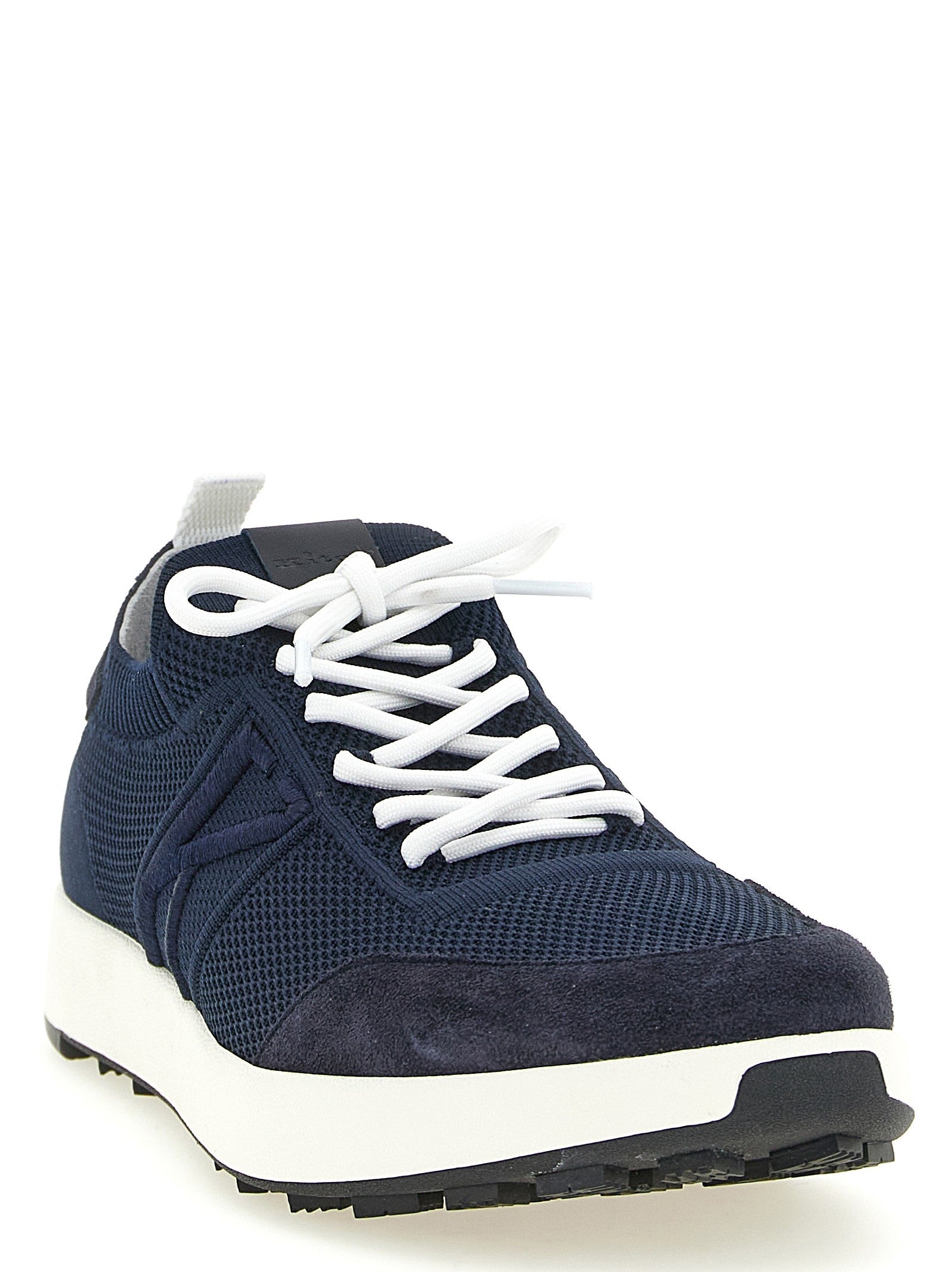Kiton Technical Cotton Sneakers Blue