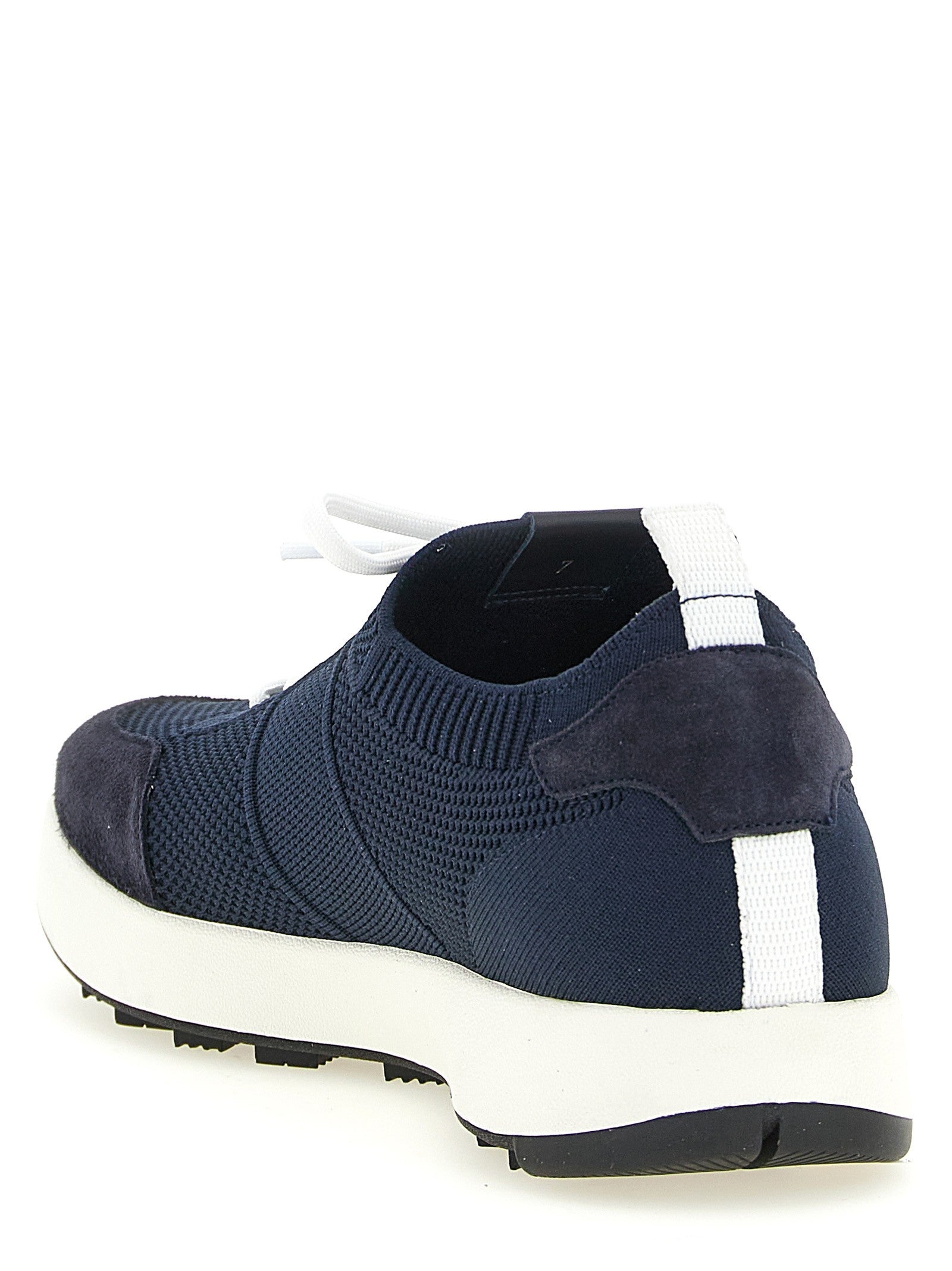 Kiton Technical Cotton Sneakers Blue