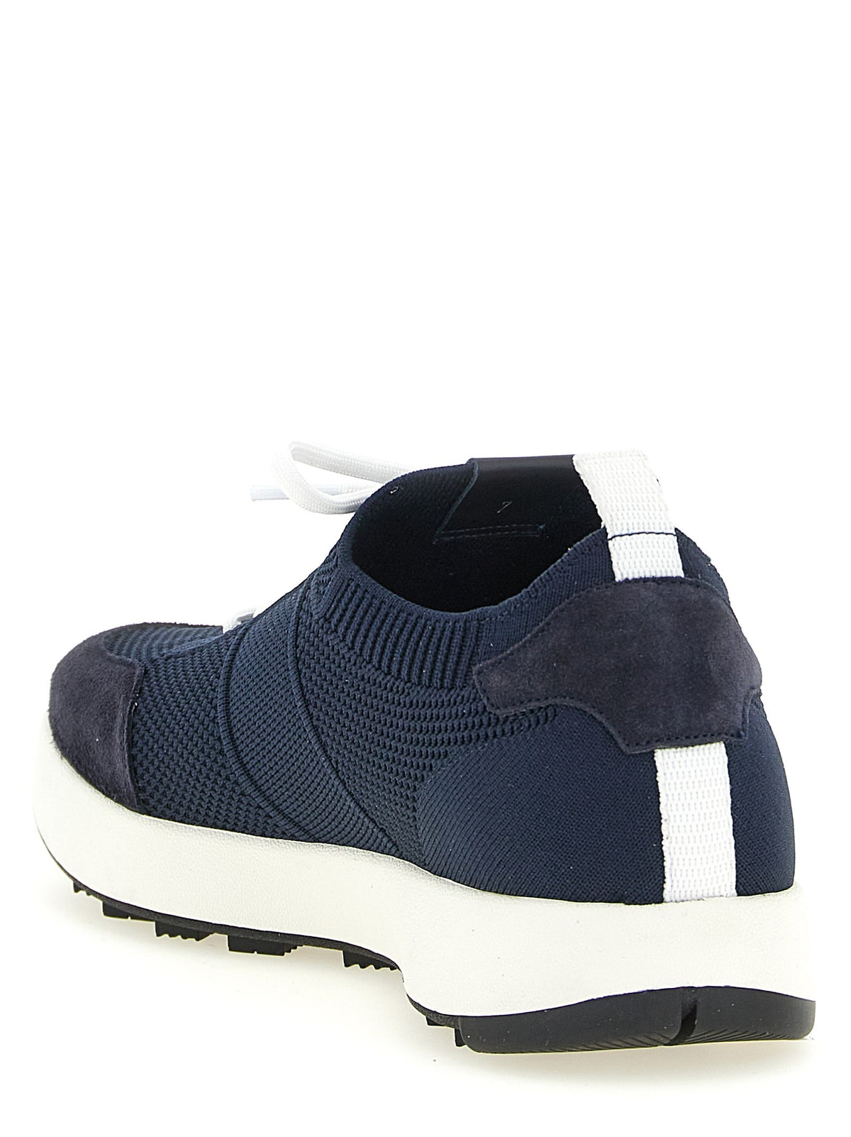 Kiton Technical Cotton Sneakers Blue, view 3