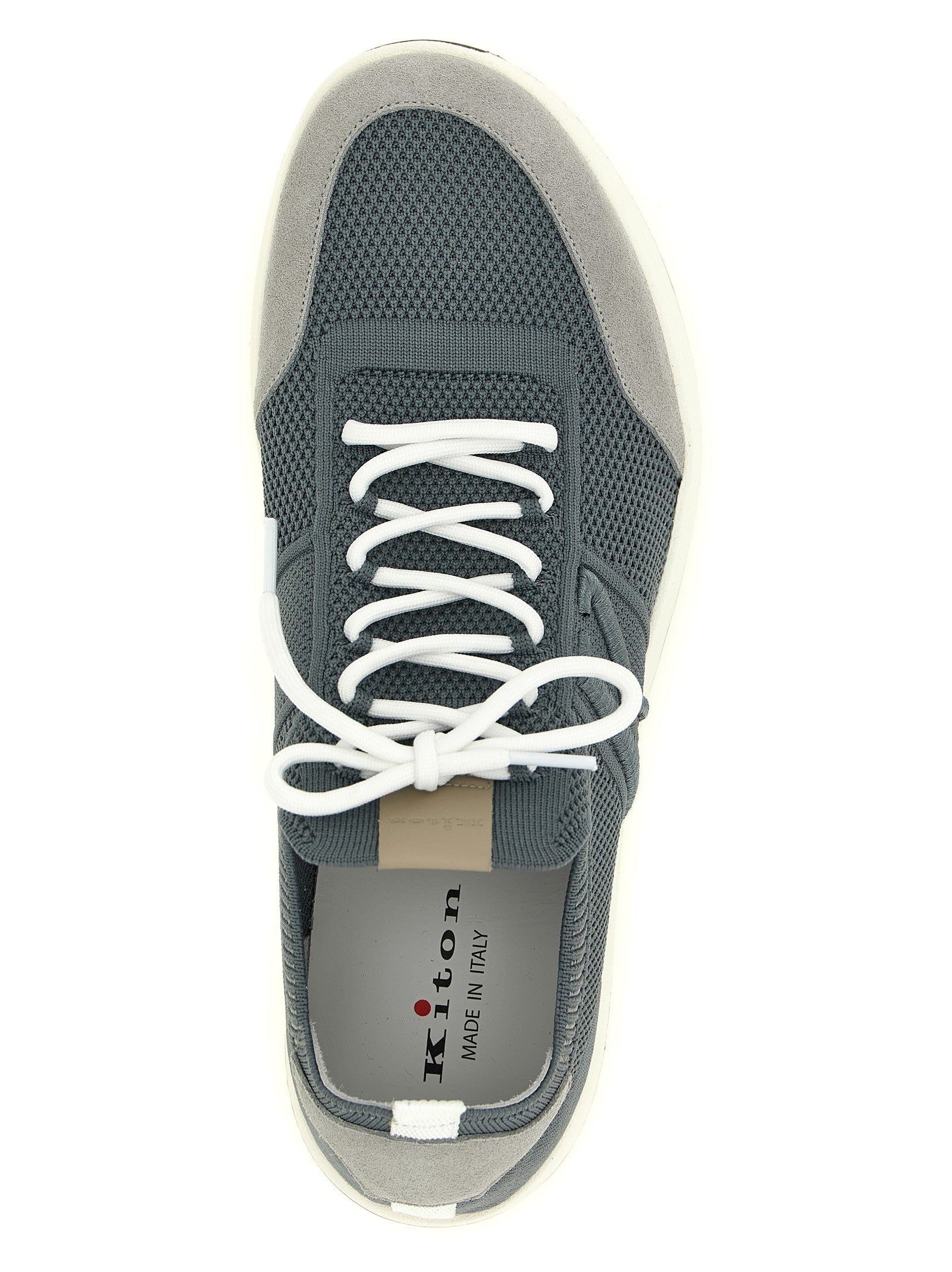 Kiton Technical Cotton Sneakers Grey