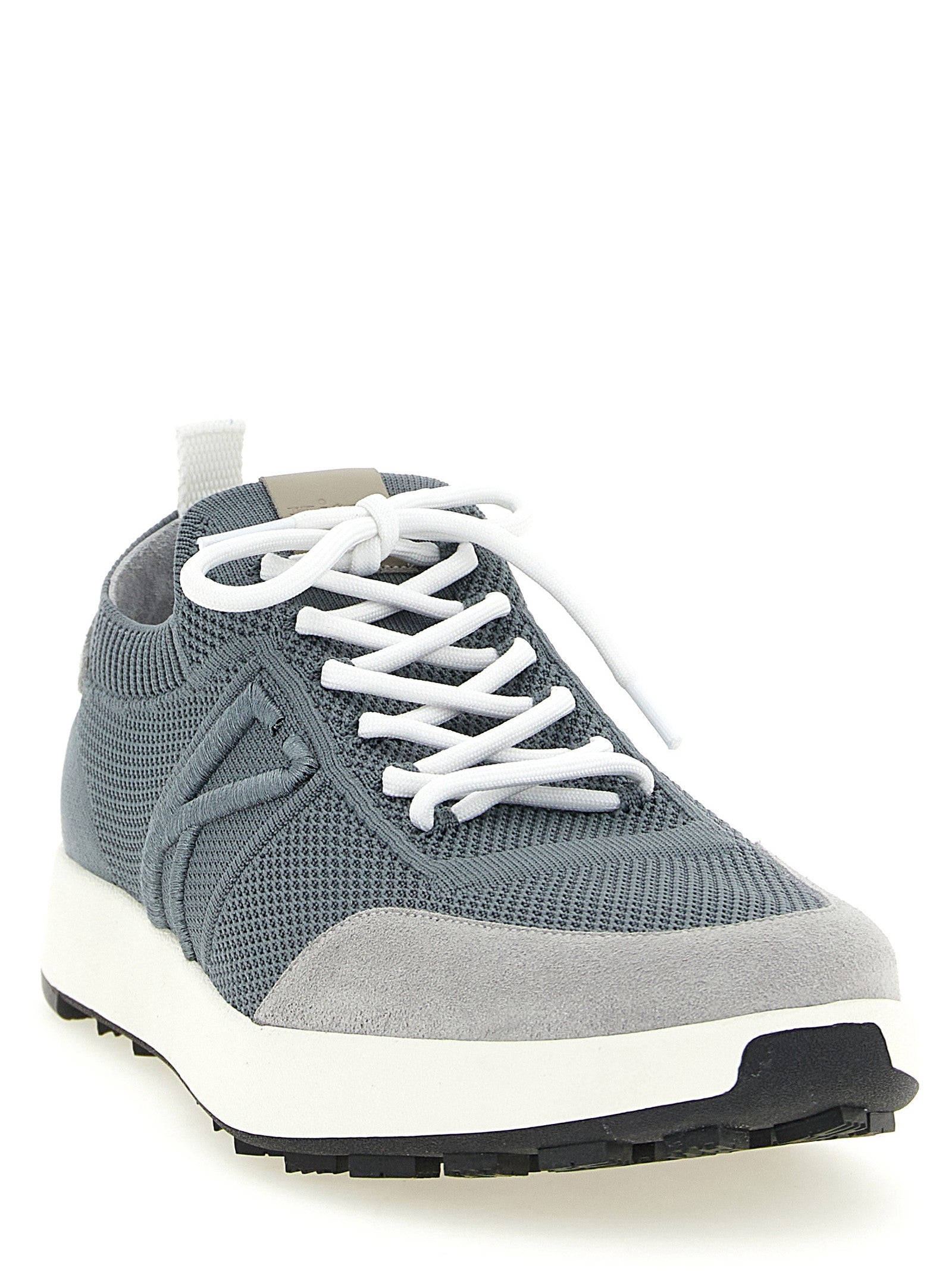 Kiton Technical Cotton Sneakers Grey