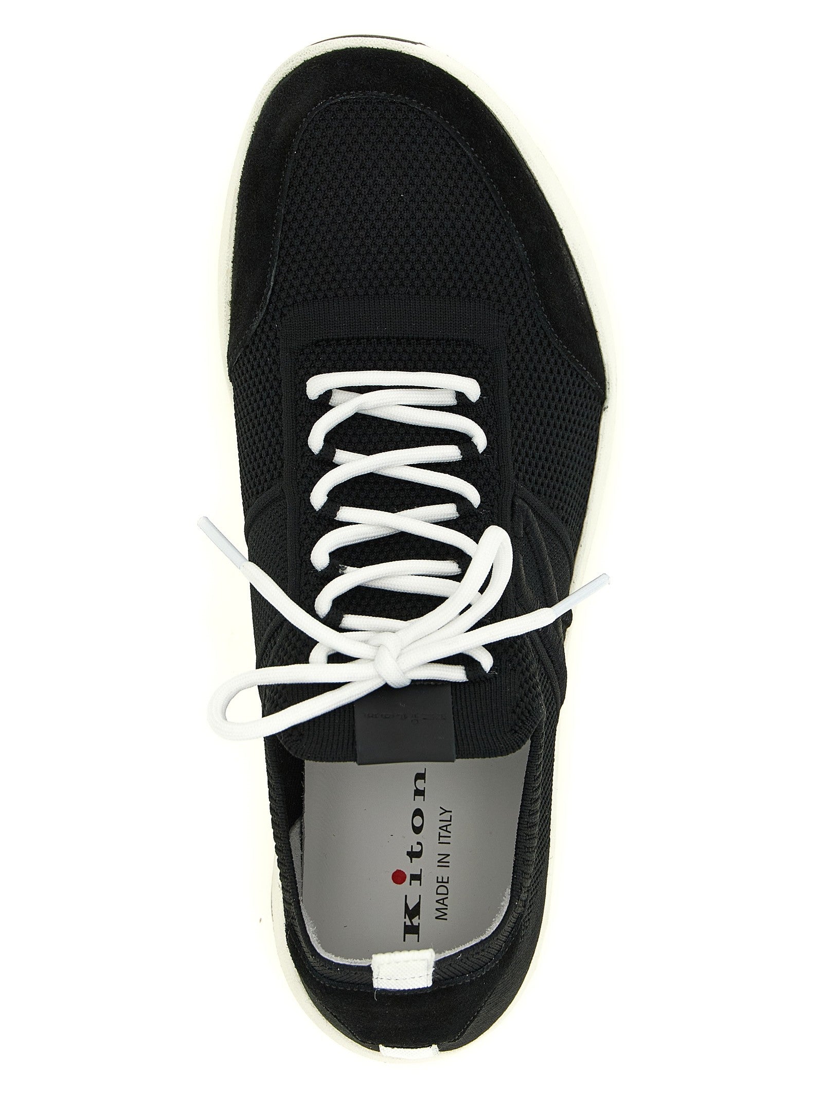 Kiton Technical Cotton Sneakers Black