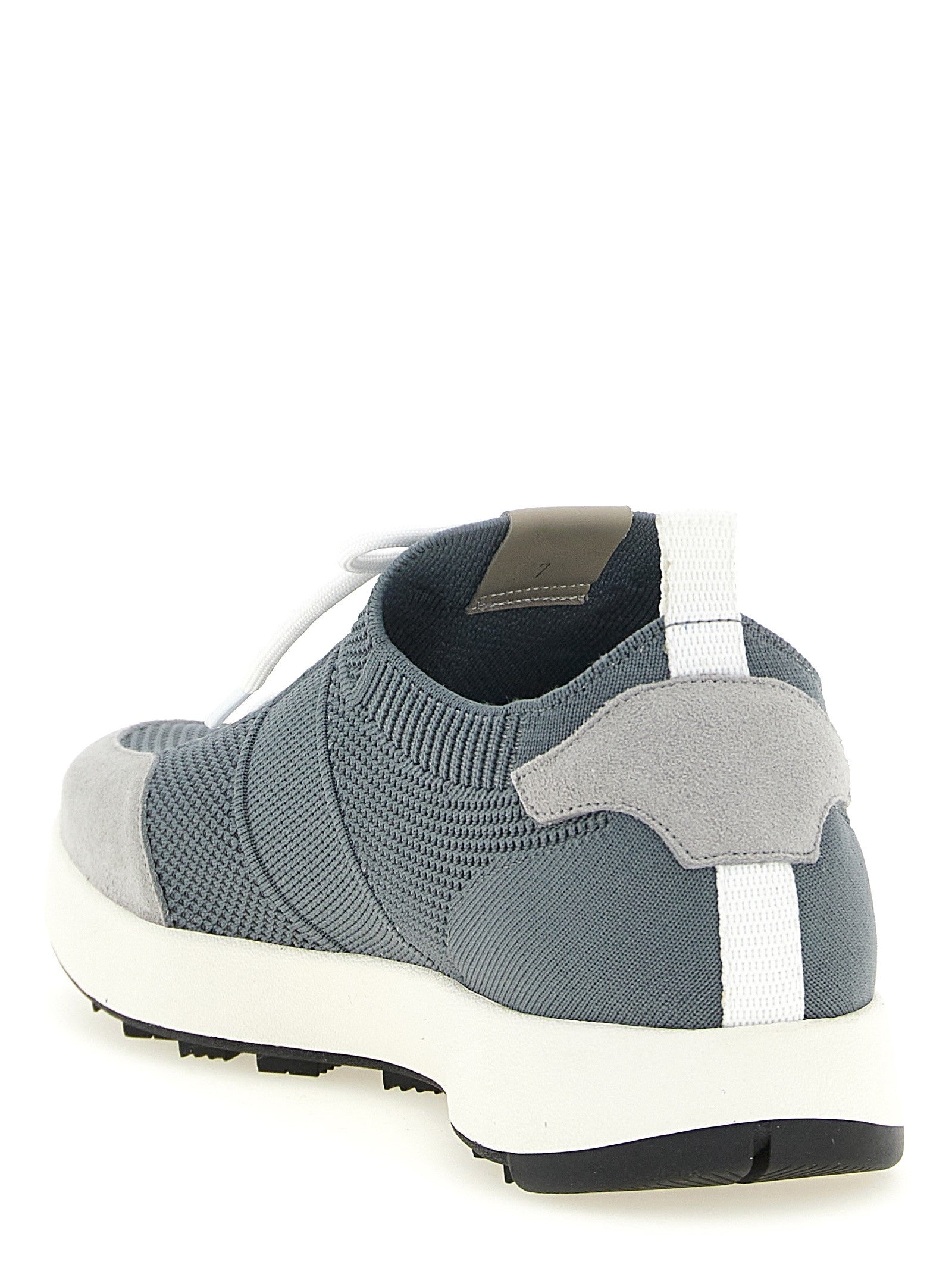 Kiton Technical Cotton Sneakers Grey