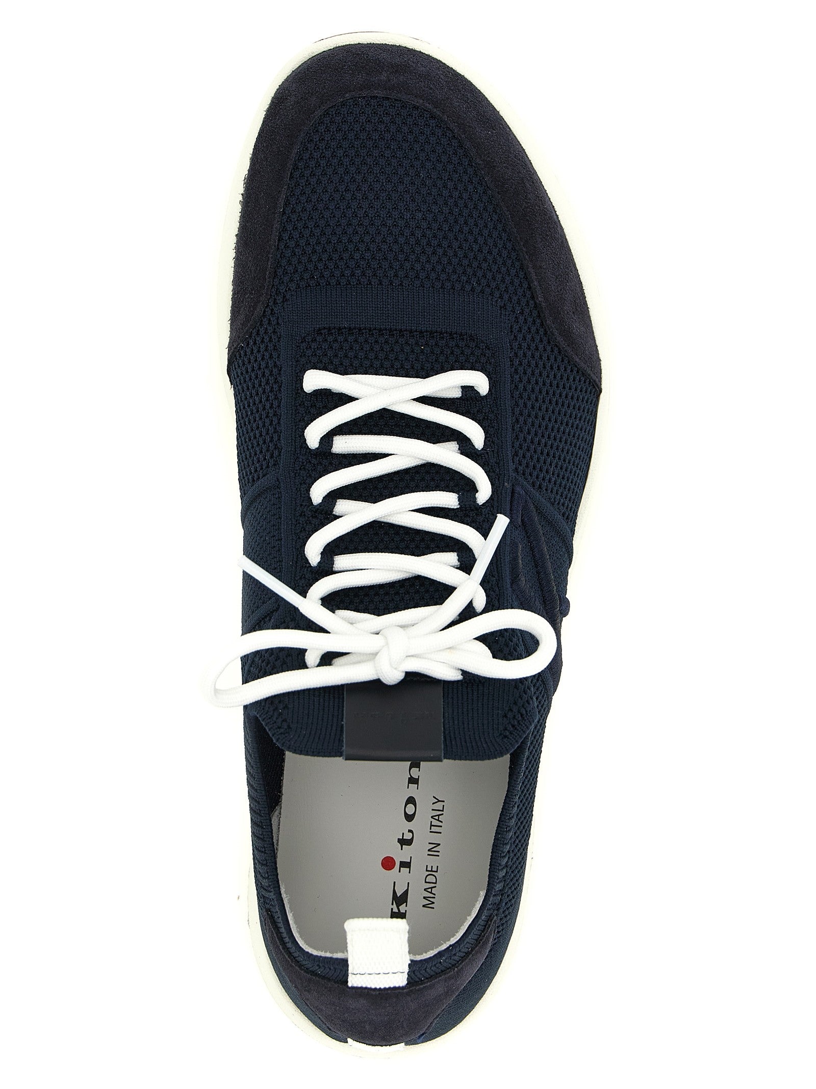 Kiton Technical Cotton Sneakers Blue