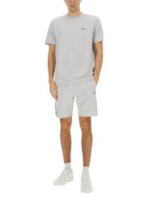 Boss Men's Technical Fabric Bermuda Shorts Grey