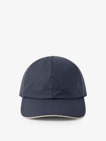 Loro Piana Men's Technical Fabric Hat Blue