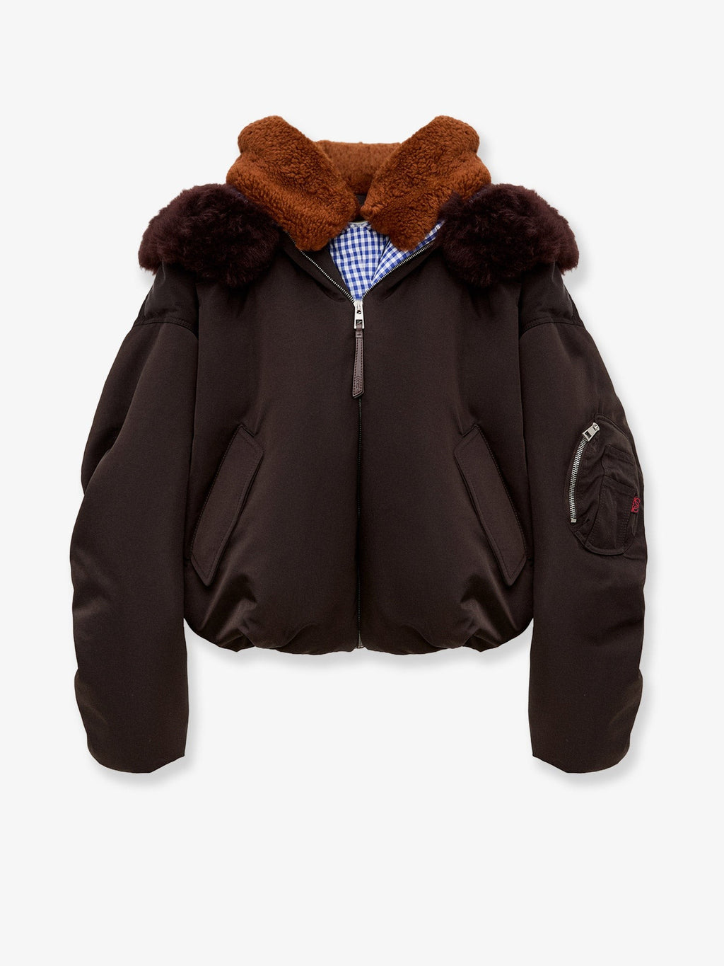 Loewe Women's Technical Fabric Jacket Brown