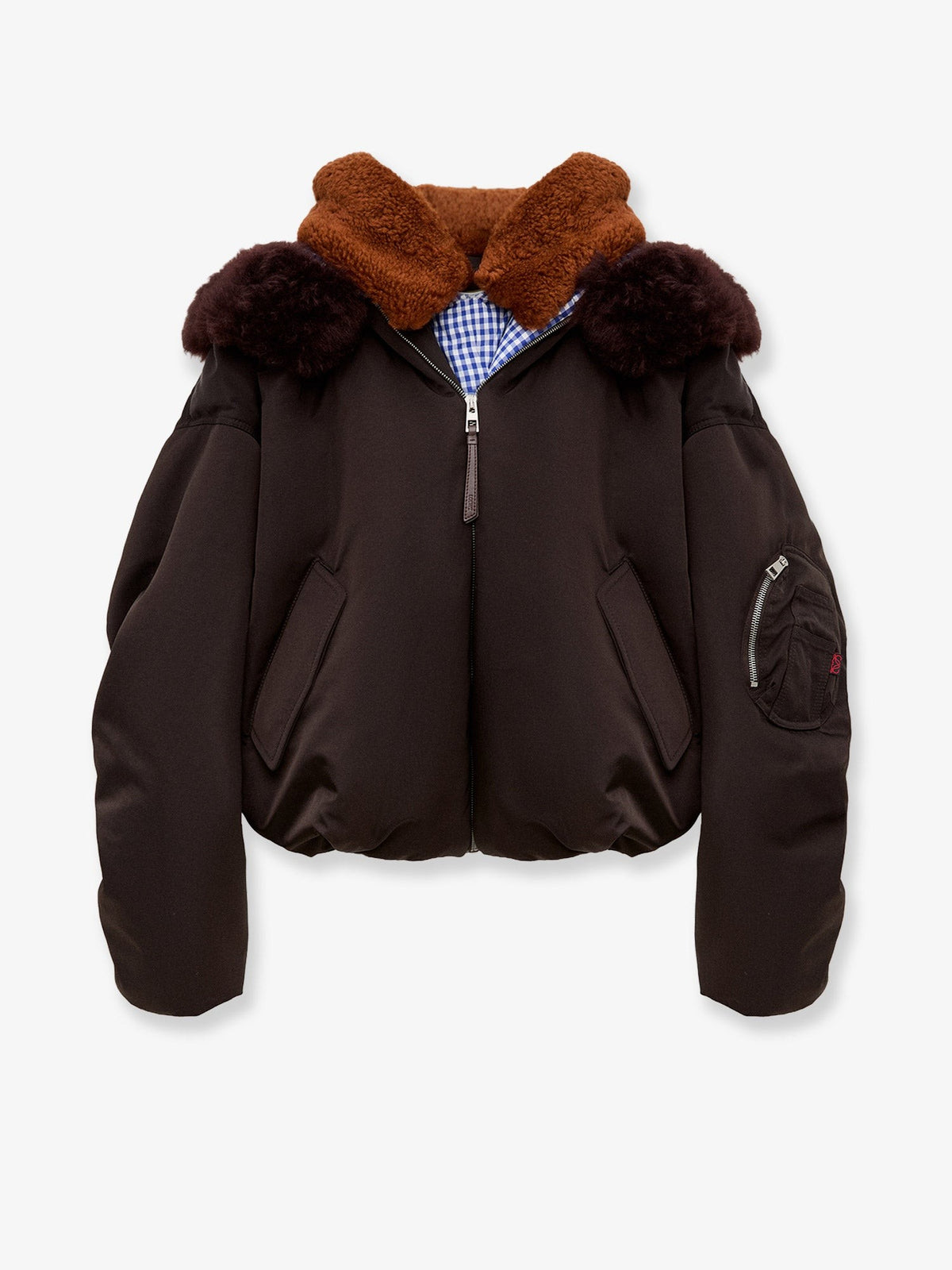 Loewe Women's Technical Fabric Jacket Brown