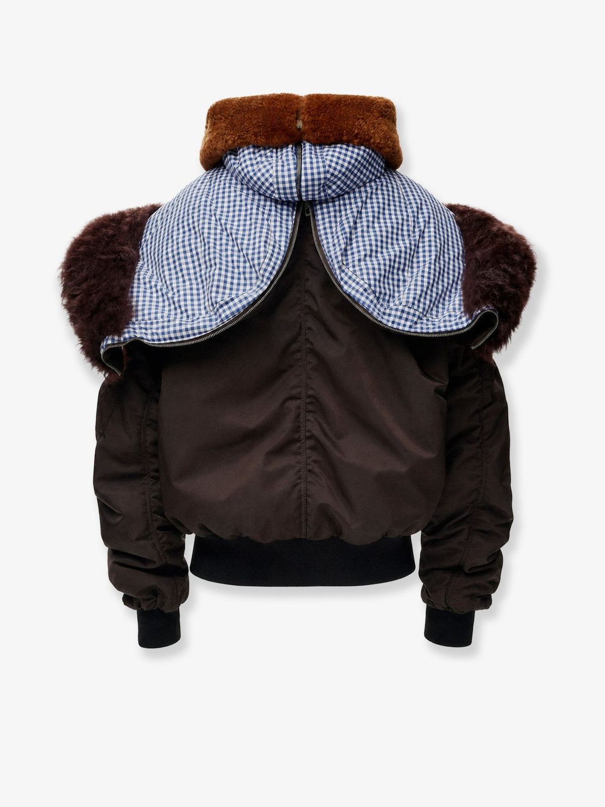 Loewe Women's Technical Fabric Jacket Brown, view 2