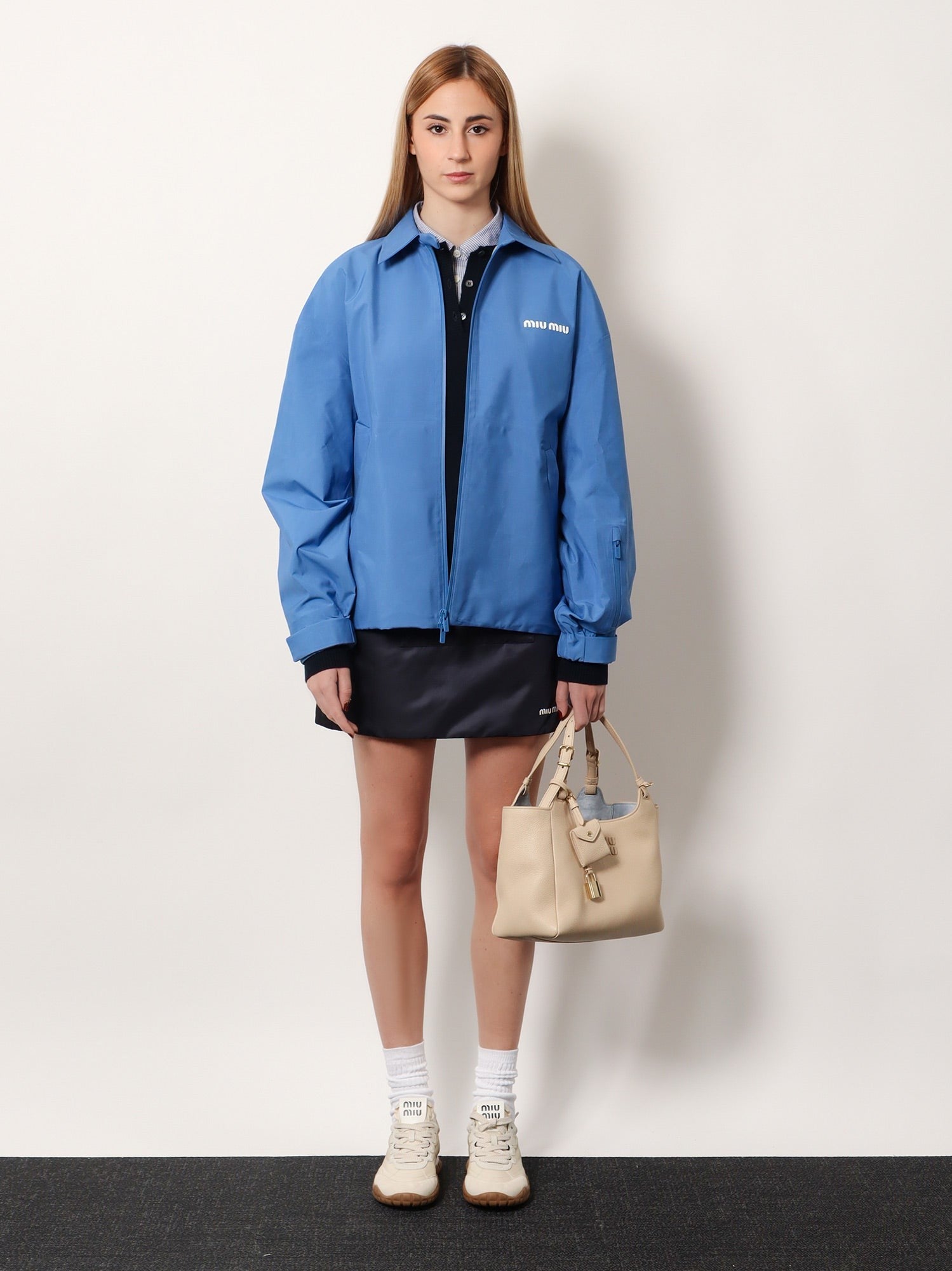 Miu Miu Women's Technical Fabric Jacket Purple