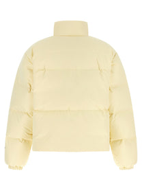Jil Sander Technical Fabric Quilted Down Jacket Beige