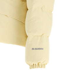 Jil Sander Technical Fabric Quilted Down Jacket Beige