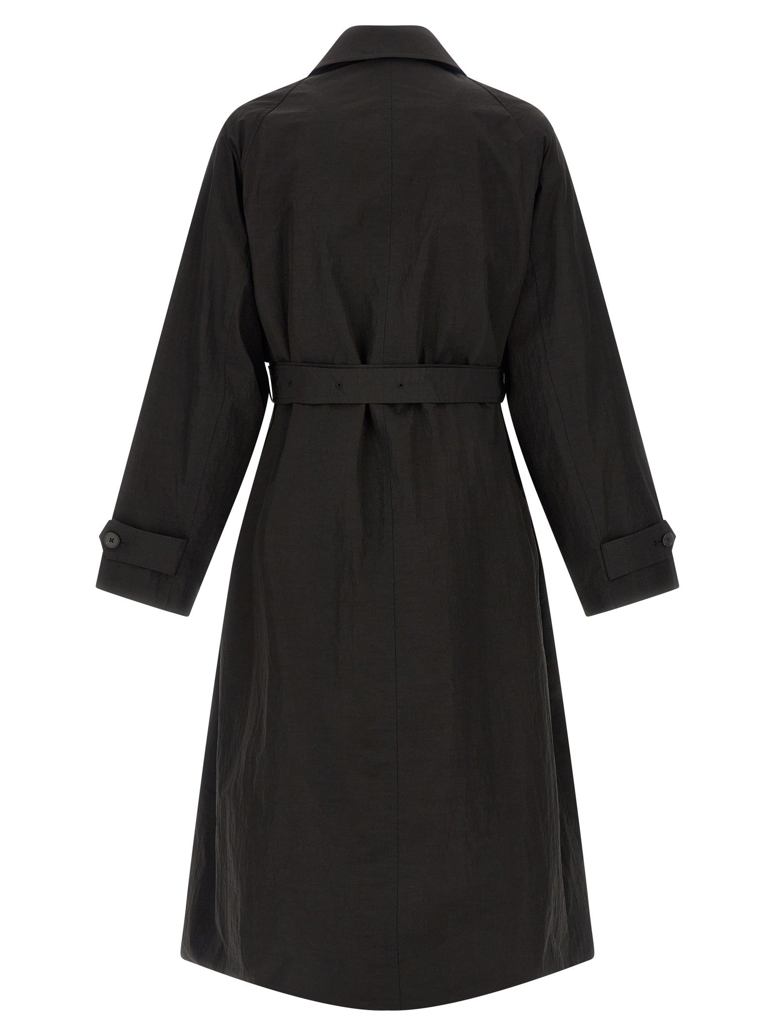 Ssstein Technical Fabric Trench Coat Black